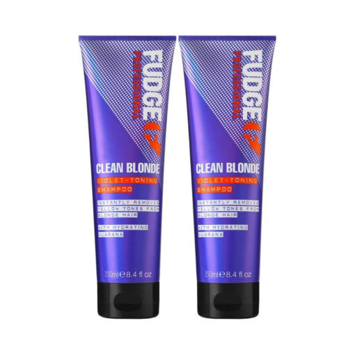Fudge Clean Blonde Violet Purple Shampoo 250ml 2 Pack The